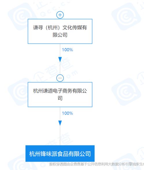 薇婭關聯公司成立食品新公司，董海鋒互聯網化妝品銷售版圖再擴張
